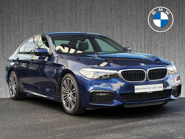 BMW 5-Series Saloon, Petrol, 2019, Blue