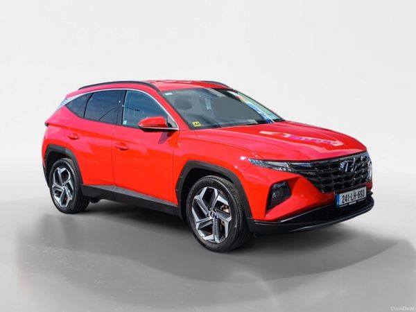 Hyundai Tucson SUV, Petrol Hybrid, 2024, Red