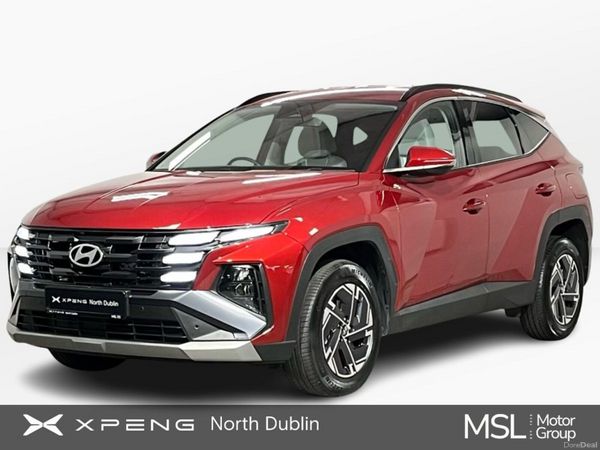 Hyundai Tucson SUV, Petrol Hybrid, 2024, Red