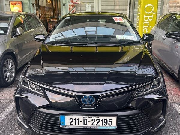 Toyota Corolla Saloon, Petrol Hybrid, 2021, Black
