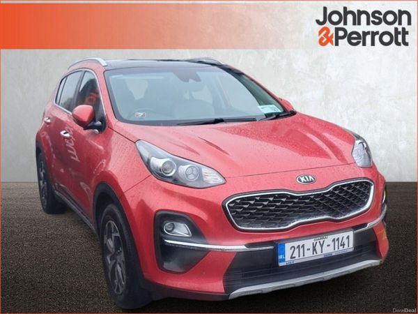 Kia Sportage SUV, Diesel Hybrid, 2021, Red