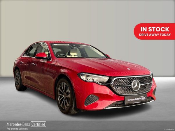 Mercedes-Benz E-Class Saloon, Diesel Hybrid, 2025, Red