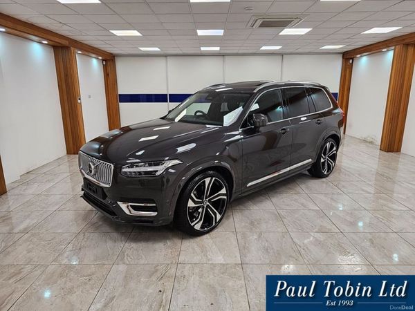 Volvo XC90 SUV, Petrol Plug-in Hybrid, 2024, Black