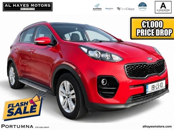 Kia Sportage SUV, Diesel, 2019, Red