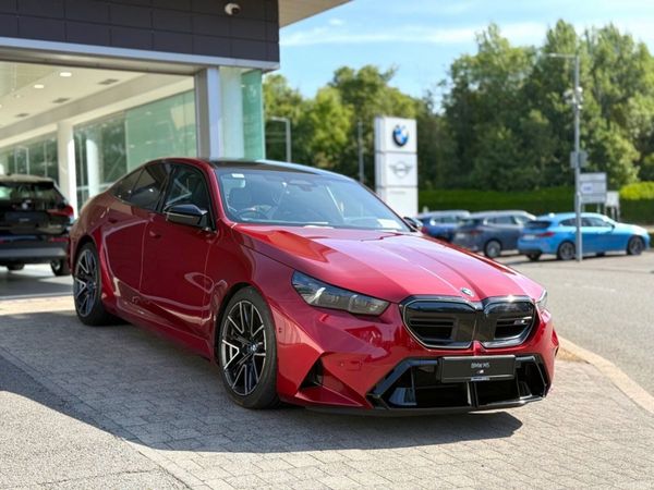 BMW M5 Saloon, Petrol Plug-in Hybrid, 2026, Red