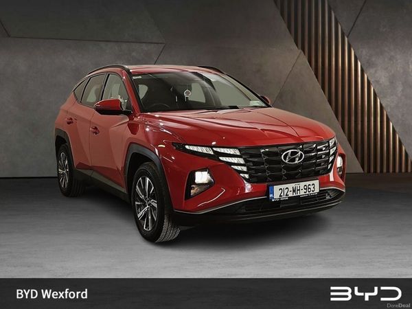 Hyundai Tucson SUV, Petrol Hybrid, 2021, Red