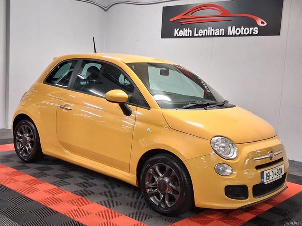 Fiat 500 Hatchback, Petrol, 2015, Yellow