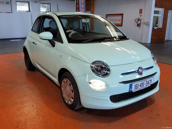 Fiat 500 Hatchback, Petrol, 2016, Green