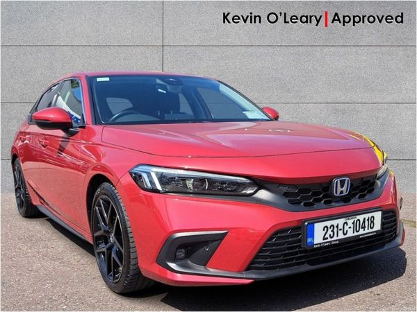 Honda Civic Hatchback, Petrol Hybrid, 2023, Red