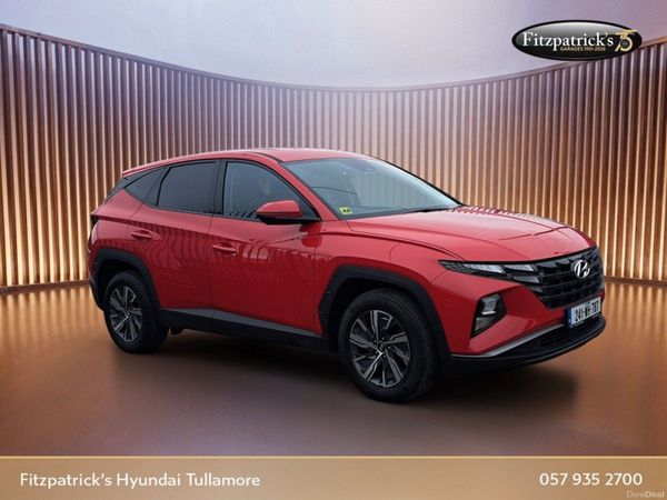 Hyundai Tucson SUV, Petrol Hybrid, 2024, Red