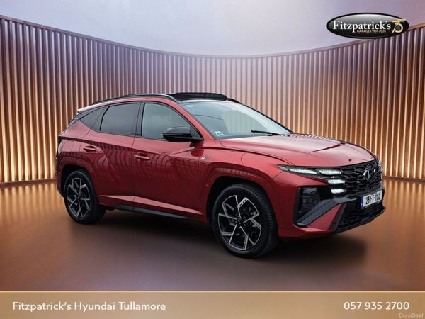Hyundai Tucson SUV, Petrol Plug-in Hybrid, 2025, Red