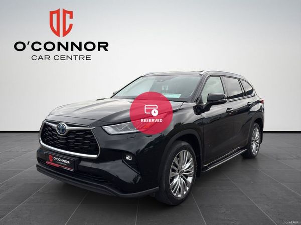 Toyota Highlander Estate, Petrol Hybrid, 2024, Black