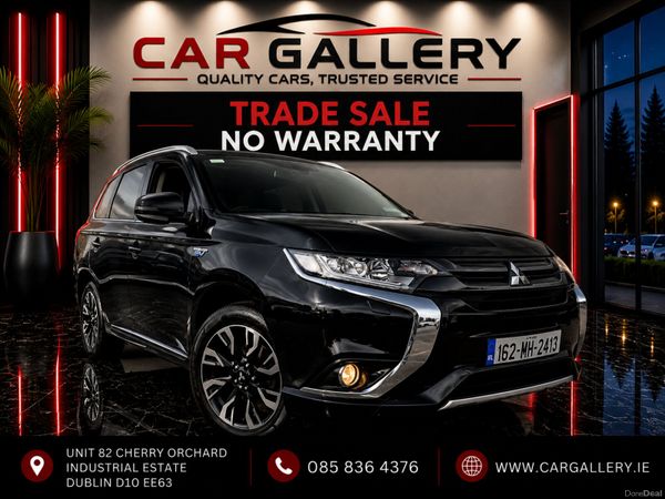 Mitsubishi Outlander SUV, Petrol Plug-in Hybrid, 2016, Black