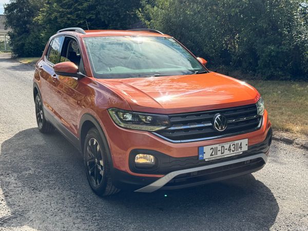 Volkswagen T-Cross Hatchback, Petrol, 2021, Orange