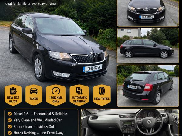 Skoda Rapid Hatchback, Diesel, 2015, Black