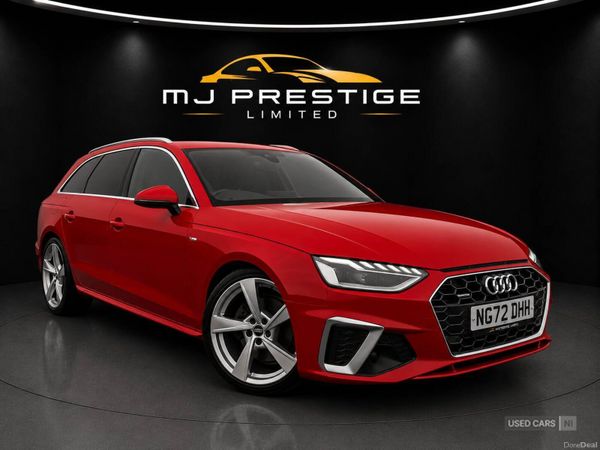 Audi A4 Estate, Diesel Hybrid, 2022, Red