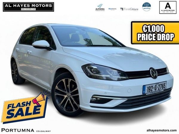 Volkswagen Golf Hatchback, Diesel, 2019, White