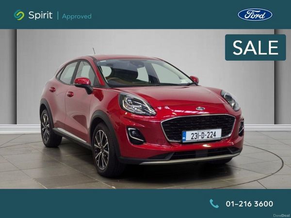 Ford Puma MPV, Petrol Hybrid, 2023, Red