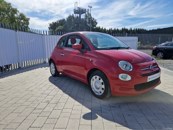 Fiat 500 Hatchback, Petrol, 2017, Red