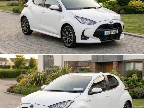 Toyota Yaris Hatchback, Petrol Hybrid, 2024, White