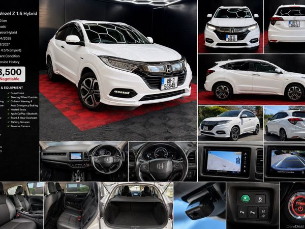 Honda Vezel Estate, Petrol Hybrid, 2019, White