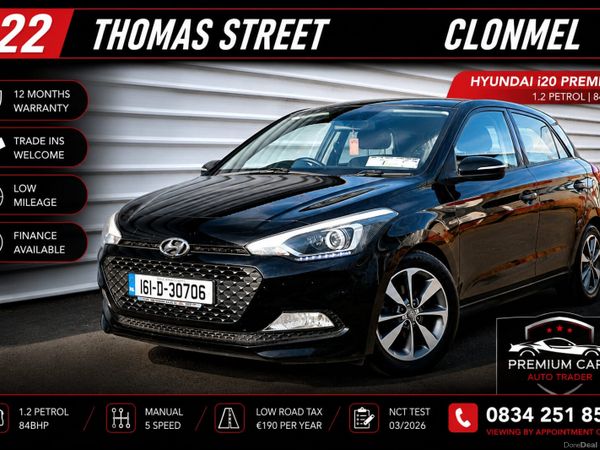 Hyundai i20 Hatchback, Petrol, 2016, Black