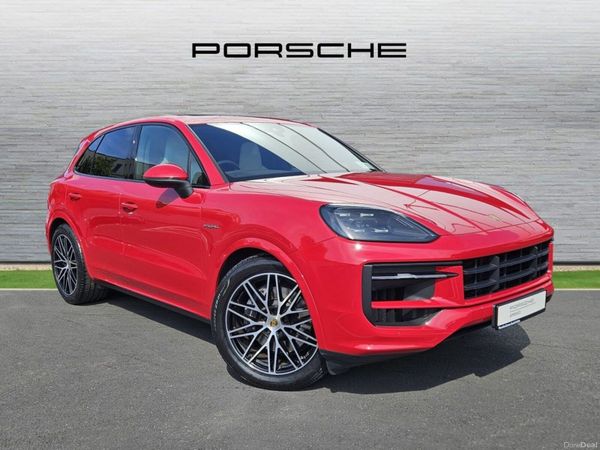 Porsche Cayenne SUV, Petrol Plug-in Hybrid, 2024, Red