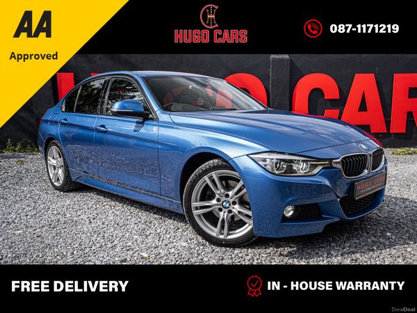 BMW 3-Series Saloon, Petrol Plug-in Hybrid, 2016, Blue