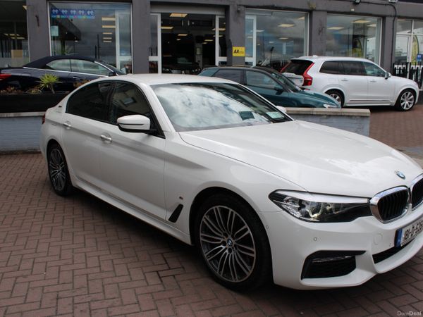 BMW 5-Series Saloon, Petrol Plug-in Hybrid, 2018, White