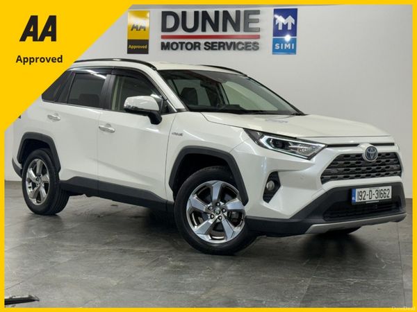 Toyota RAV4 Estate, Petrol Hybrid, 2019, White