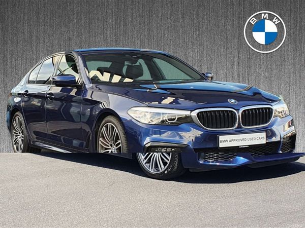 BMW 5-Series Saloon, Petrol, 2019, Blue