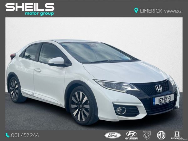 Honda Civic Hatchback, Petrol, 2016, White