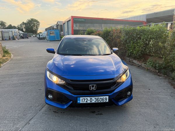Honda Civic Hatchback, Petrol, 2017, Blue