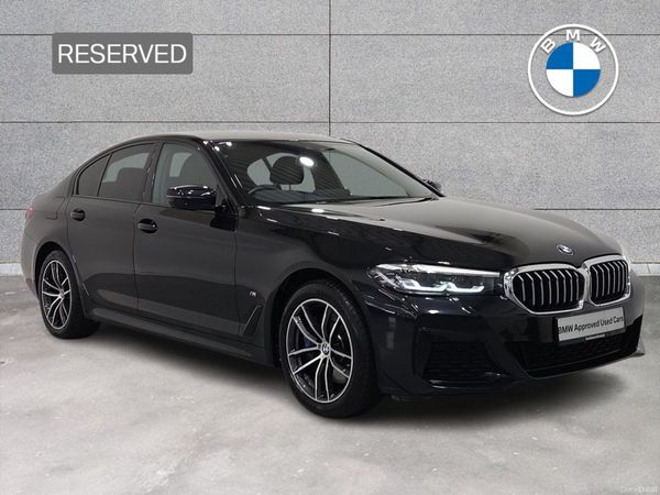BMW 5-Series Saloon, Petrol Plug-in Hybrid, 2021, Black