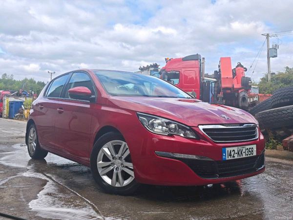 Peugeot 308 Hatchback, Diesel, 2014, Red