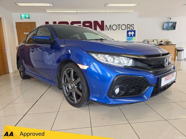 Honda Civic Hatchback, Petrol, 2018, Blue