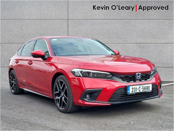 Honda Civic Hatchback, Petrol Hybrid, 2023, Red