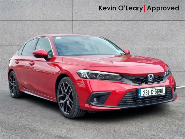 Honda Civic Hatchback, Petrol Hybrid, 2023, Red