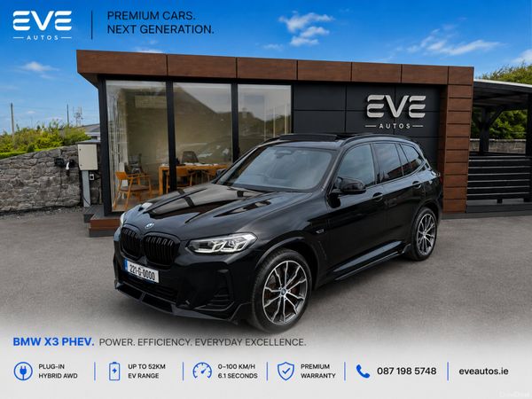 BMW X3 SUV, Petrol Plug-in Hybrid, 2022, Black