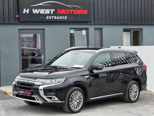 Mitsubishi Outlander Estate, Petrol Plug-in Hybrid, 2021, Black