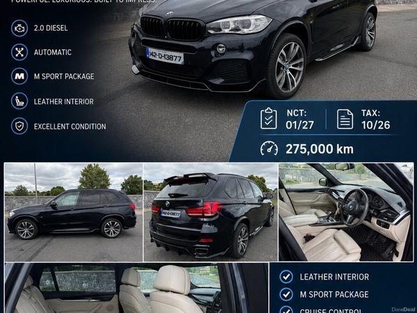 BMW X5 SUV, Diesel, 2014, Black