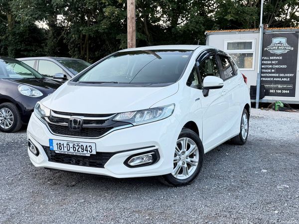 Honda Fit Hatchback, Petrol Hybrid, 2018, White