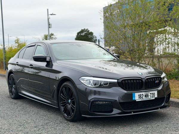 BMW 5-Series Saloon, Petrol Plug-in Hybrid, 2018, Grey