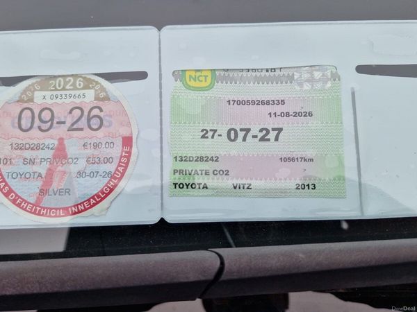 Toyota Vitz Hatchback, Petrol, 2013, Silver
