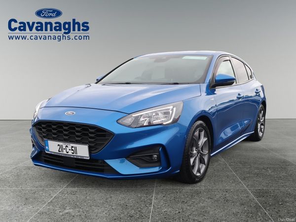 Ford Focus Hatchback, Petrol Hybrid, 2021, Blue