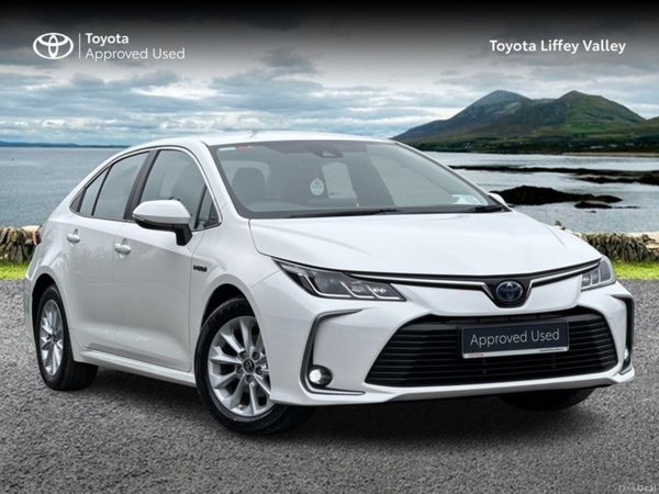 Toyota Corolla Saloon, Petrol Hybrid, 2022, White