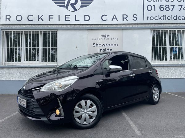 Toyota Vitz Hatchback, Petrol Hybrid, 2017, Red
