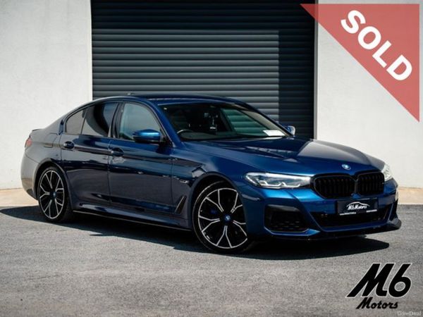 BMW 5-Series Saloon, Petrol Plug-in Hybrid, 2022, Blue