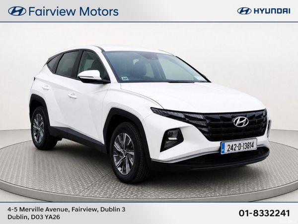 Hyundai Tucson SUV, Petrol Hybrid, 2024, White