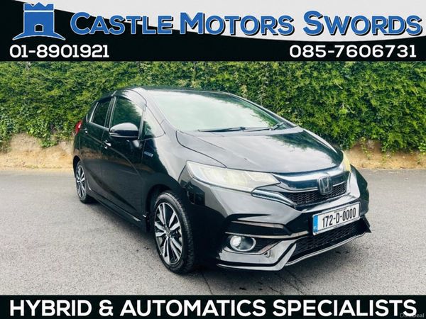 Honda Fit Hatchback, Petrol Hybrid, 2017, Black
